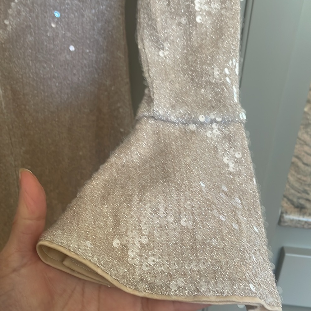 NWT CUPSHE Sequin Flared Sleeve Maxi Dress - Picture 14 of 14
